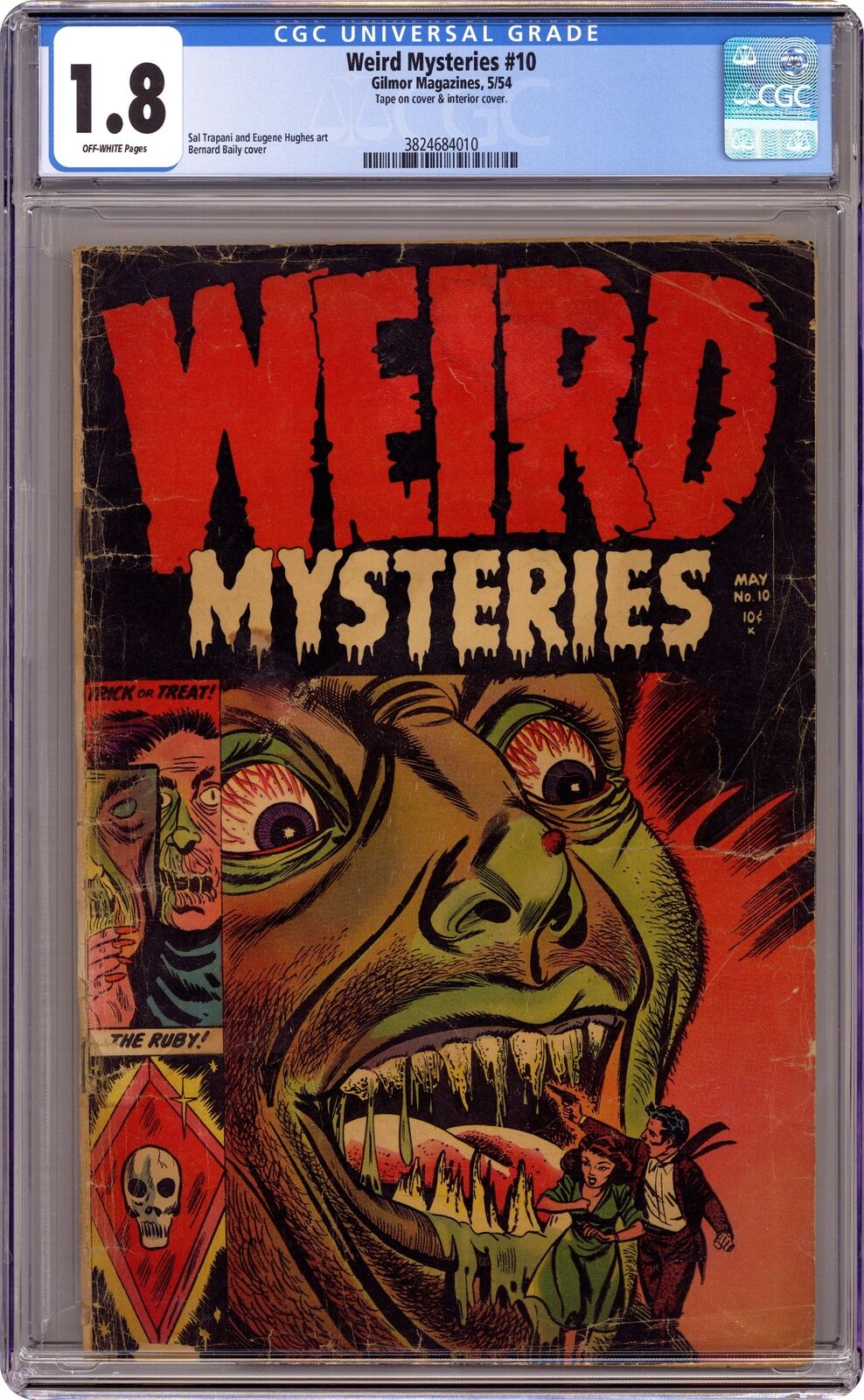 Weird Mysteries #10 CGC 1.8 1953 3824684010