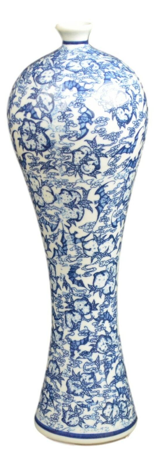 Blue and White Floral Porcelain Vase, China Vase, Decorative Vase, Jingdezhen...