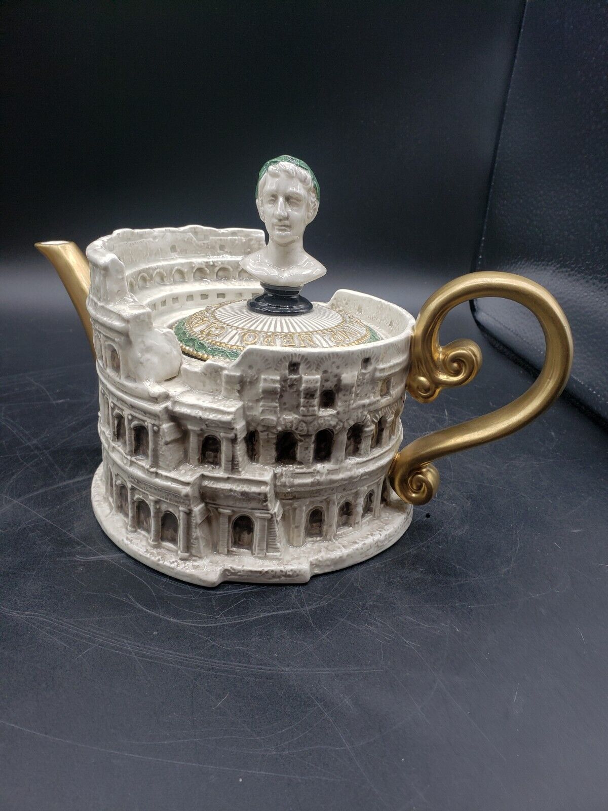 Rare Fitz & Floyd Colosseum Rome Italy Limited Edition 1328/5000 Large Teapot