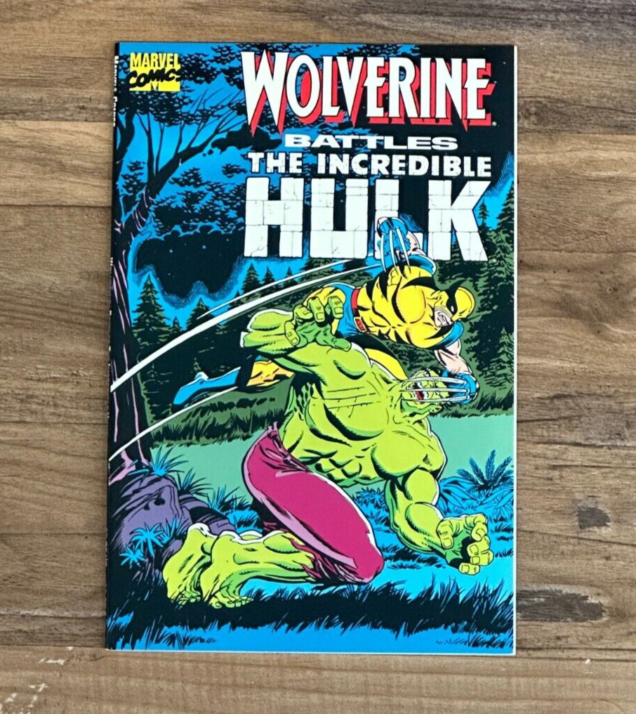 Wolverine Battles the Incredible Hulk 1989 One-Shot Reprints Hulk #181