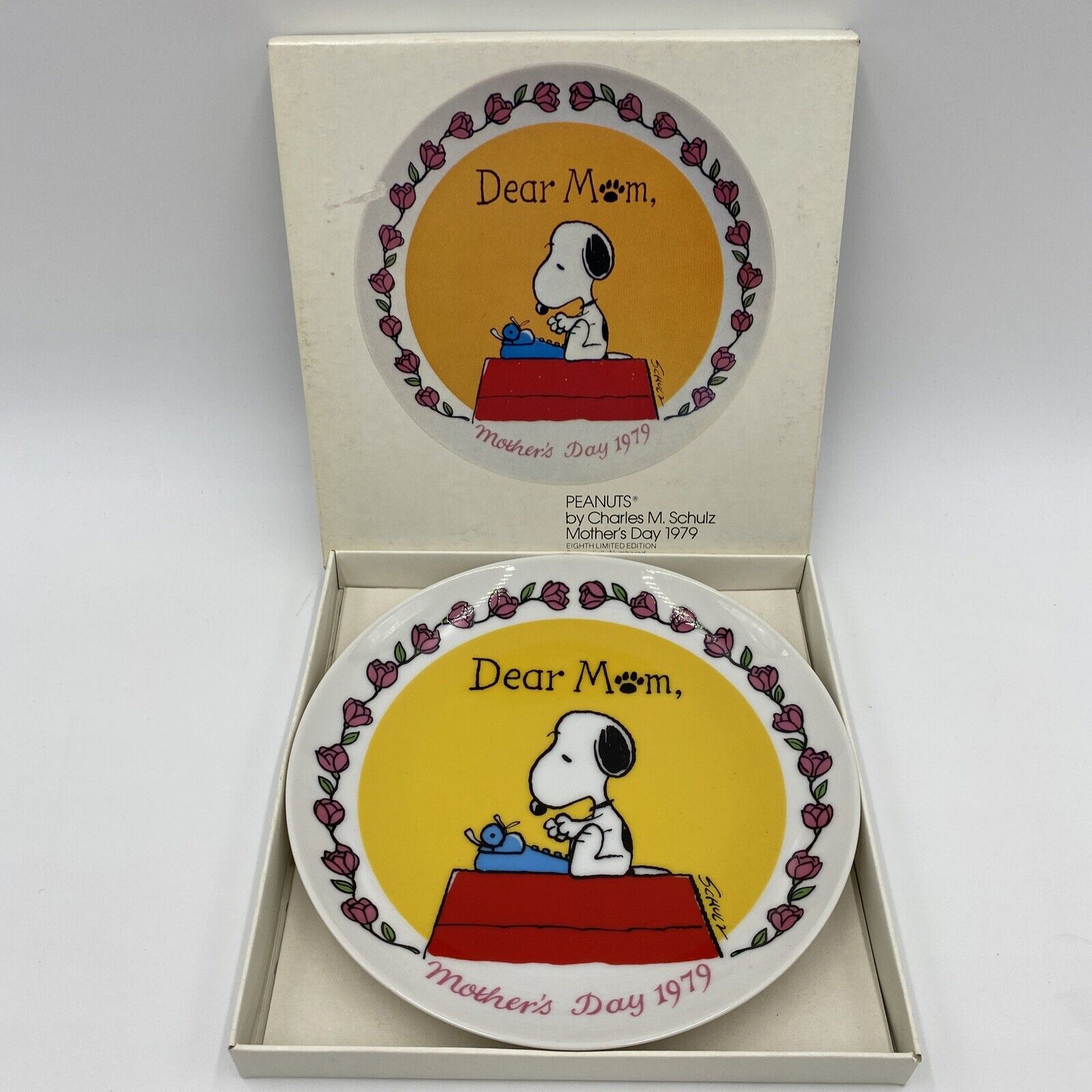 Peanuts Snoopy Dear Mom Mother’s Day 1979 Limited Edition Plate (Charley Brown)