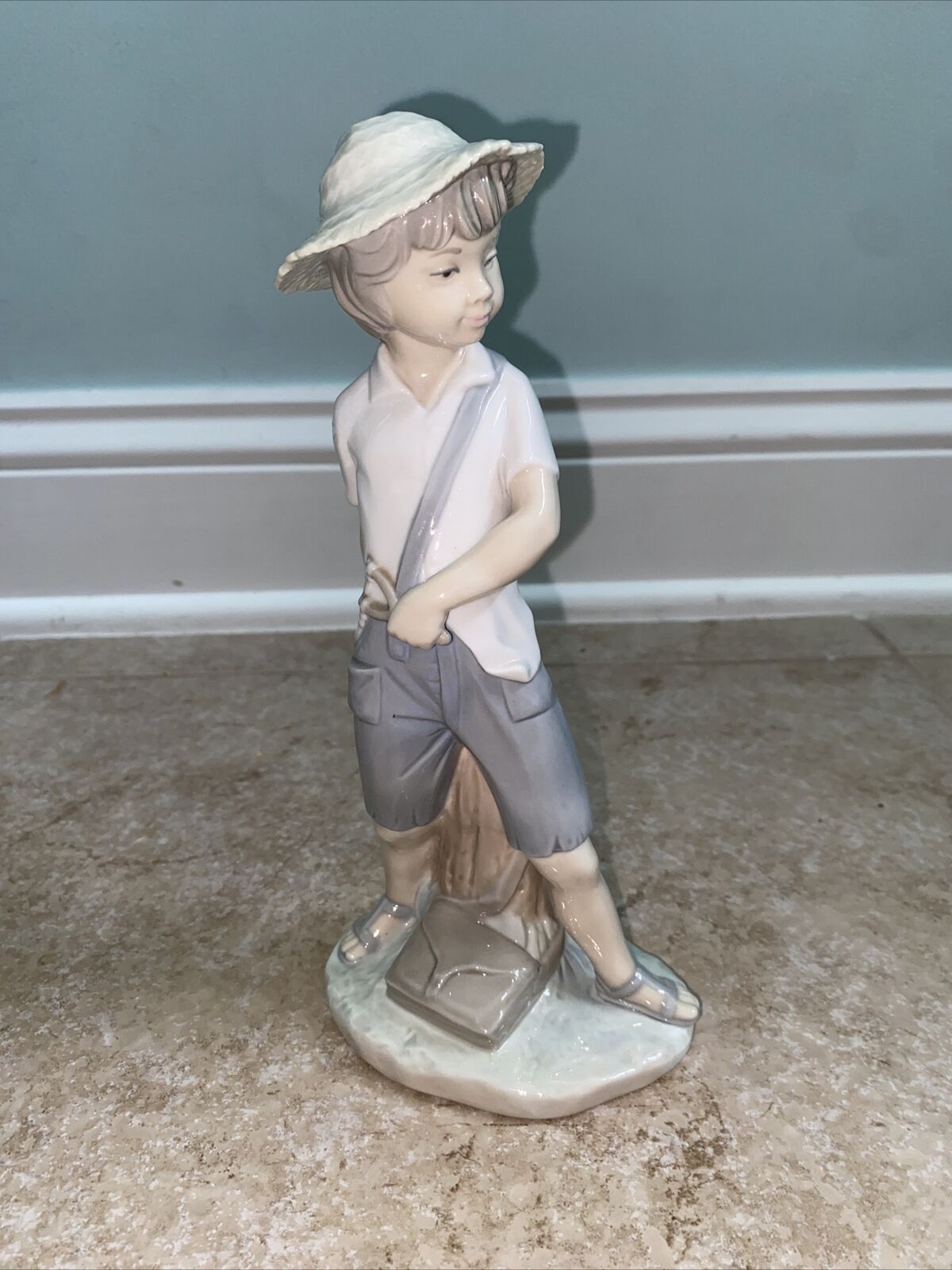 Lladro Nao Boy With Sling Shot