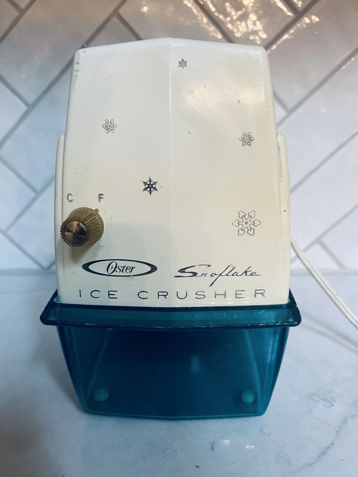 Vintage Oster Snowflake Ice Crusher Model 551 Tested Works