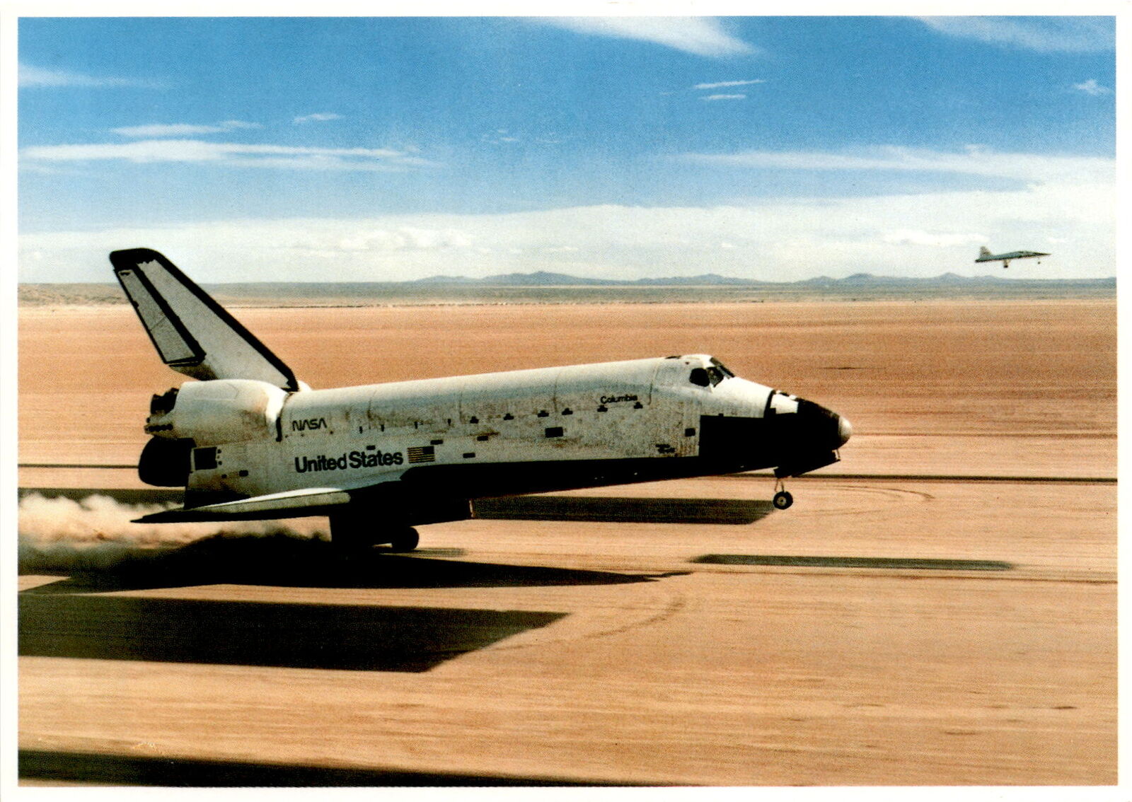 Rare Postcard: Columbia Orbiter\'s Successful Landing, NASA Photo