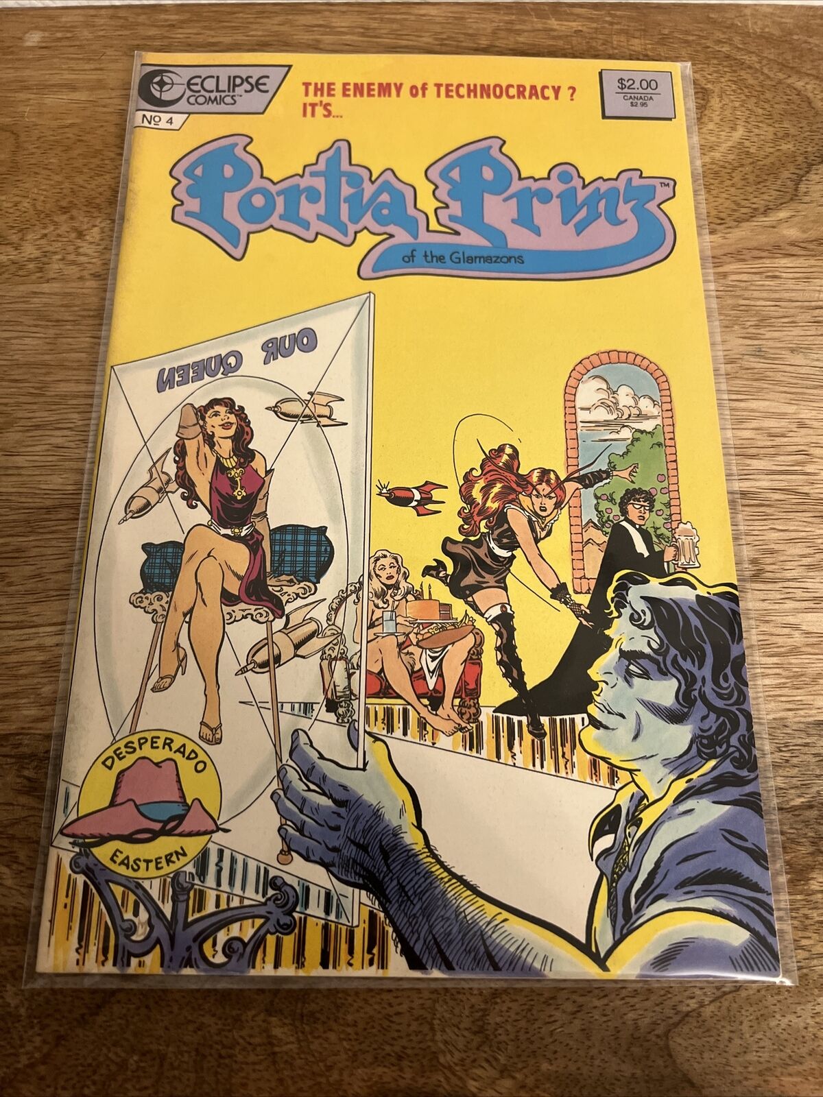 Portia Prinz of the Glamazons Issue# 4 Eclipse 1987  Richard Howell Comic Book