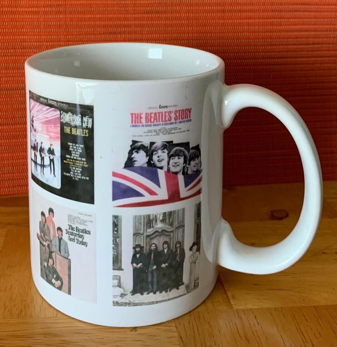 The Beatles Coffee Mug 2014 Apple Corps Images of Album Covers 12 Oz VERY GROOVY