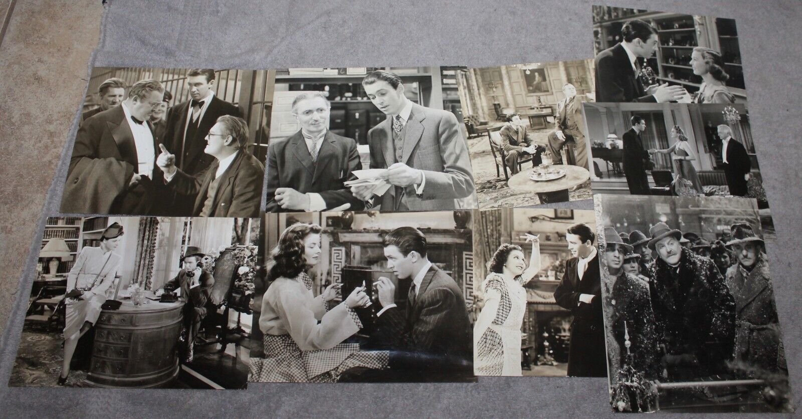 VTGE 1940\'S LOT 9 PHOTOS JIMMY STEWART MOVIES YOU CAN\'T TAKE IT WITH YOU & MORE