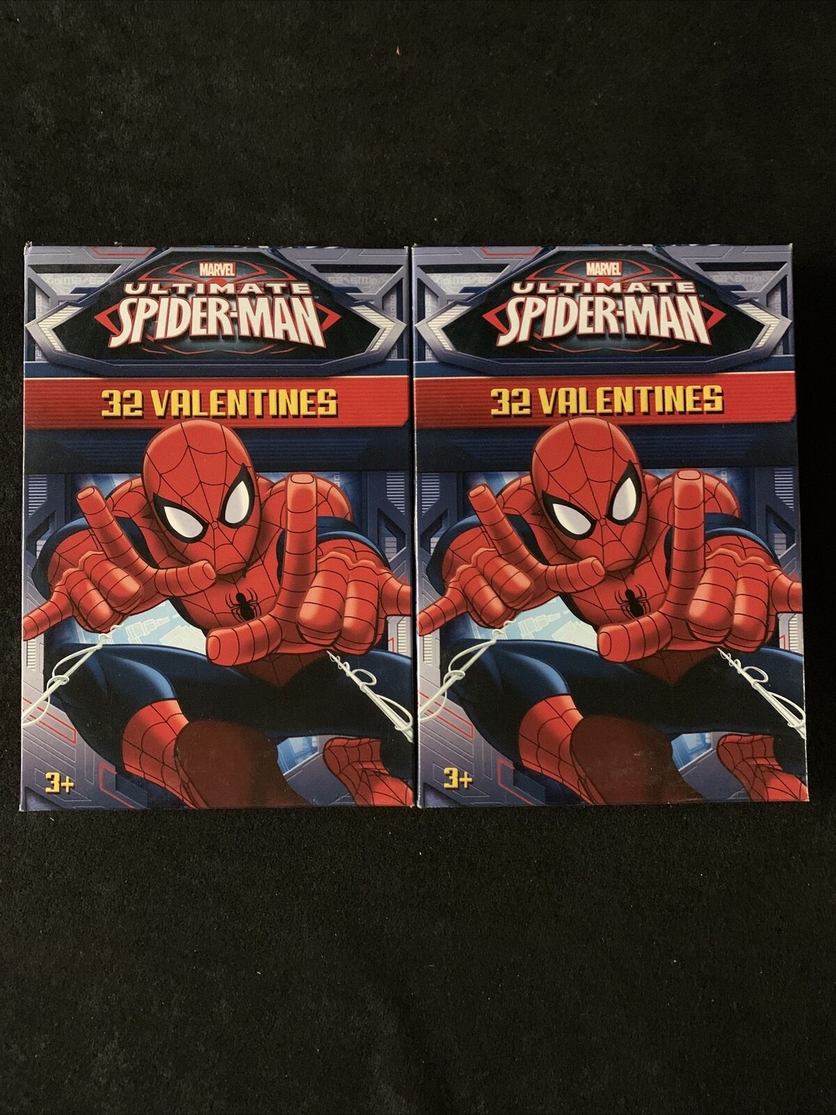 LOT OF 2 BOXES- Valentines Day Cards 32 Marvel Ultimate Spider-Man. Spiderman
