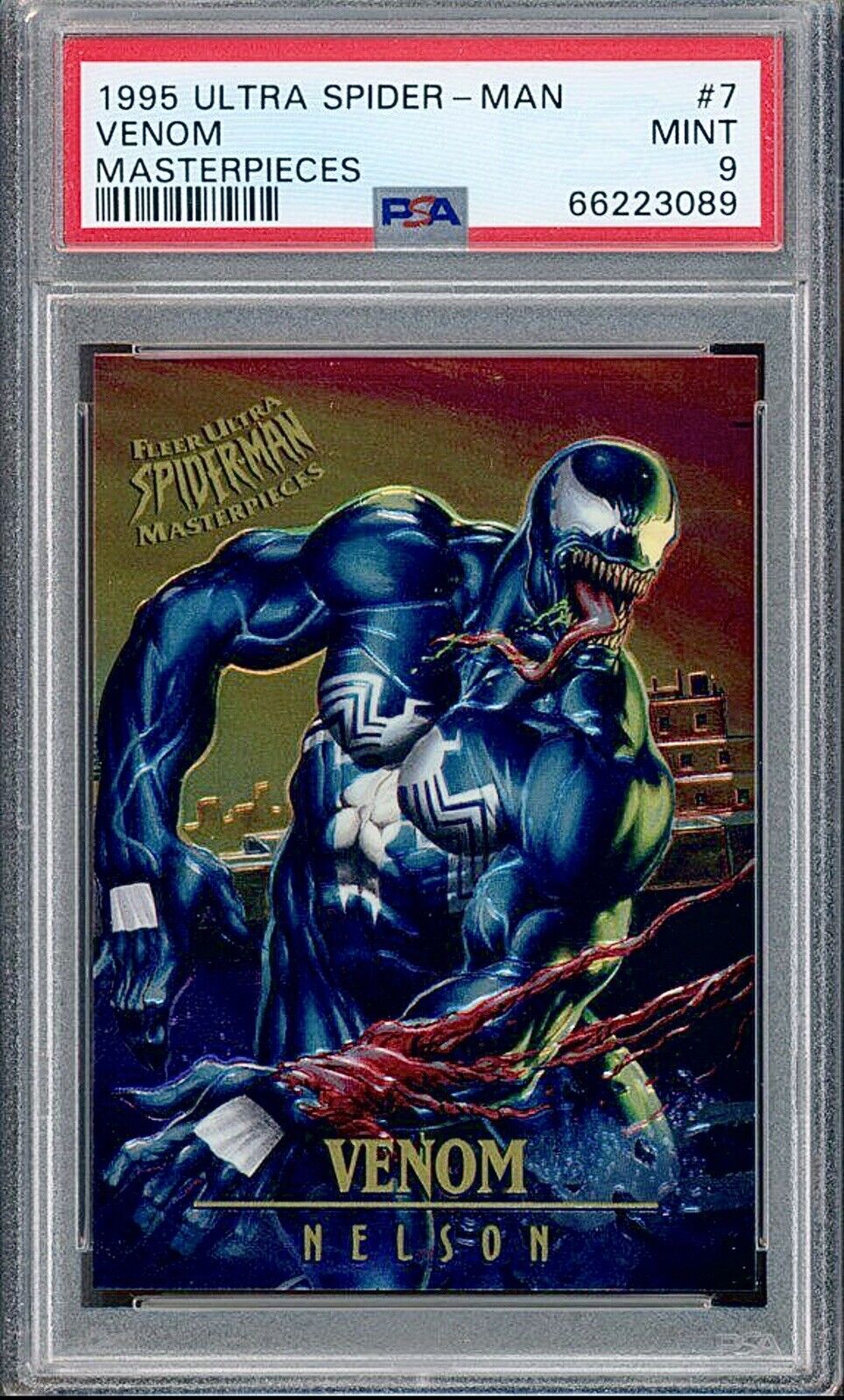 1995 Ultra Spider-Man Masterpieces #7 Venom PSA 9 🔥RARE🔥