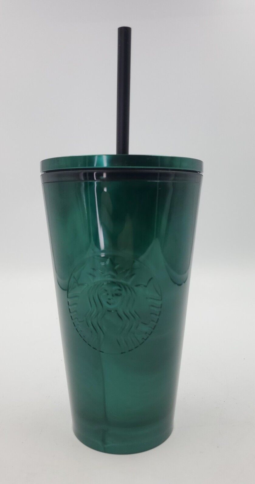 Starbucks 2022 Emerald Green Marble Swirl 16 oz Grande Tumbler Cold Cup Plastic