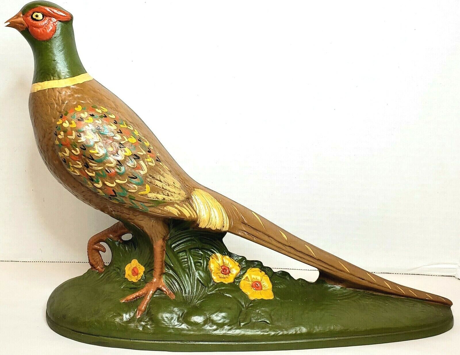 Vintage Holland Mold Ceramic PHEASANT Bird Statue Figurine 10\