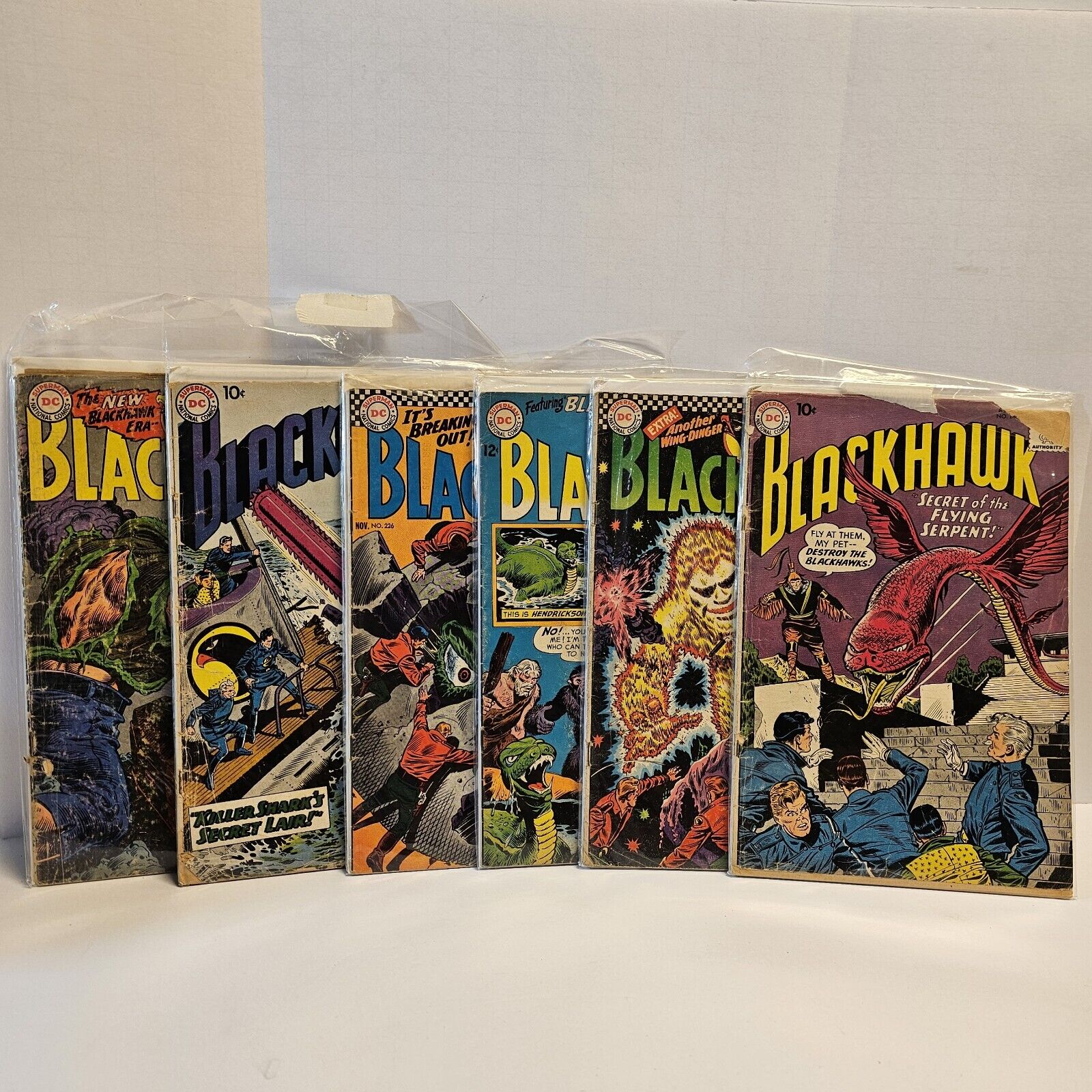 Blackhawk 6 Issues DC Comics 1961-64 Lot Various Conditions