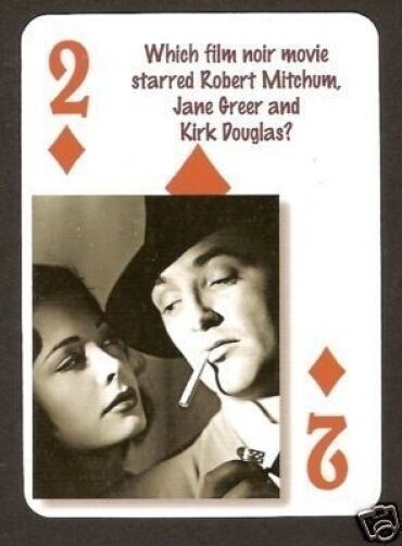 Robert Mitchum & Jane Greer  Neat Card    #7Y4 BHOF