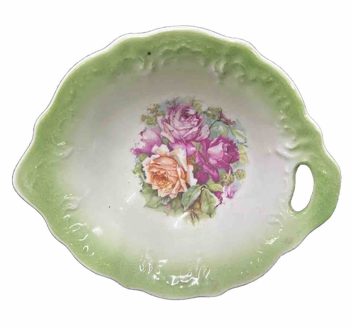 Vintage Open Handle Trinket Bowl