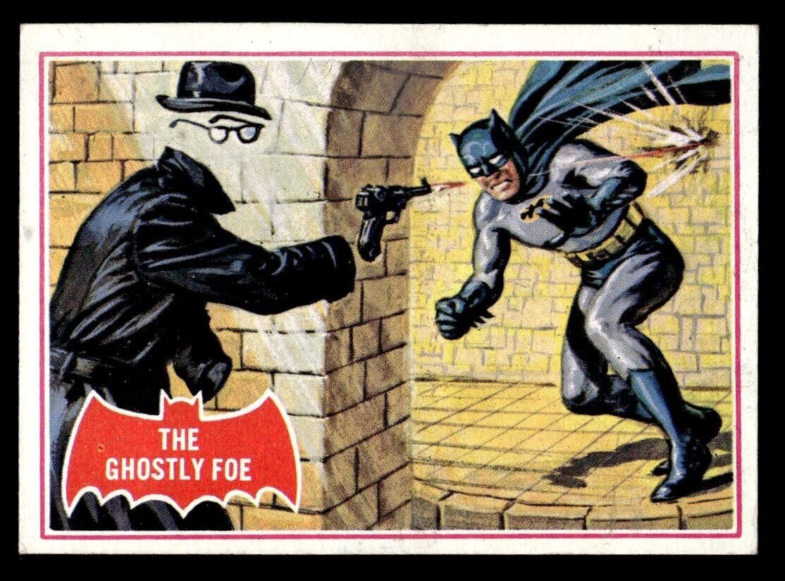 1966 Topps Batman A Series Red Bat #1A The Ghostly Foe EX *g1