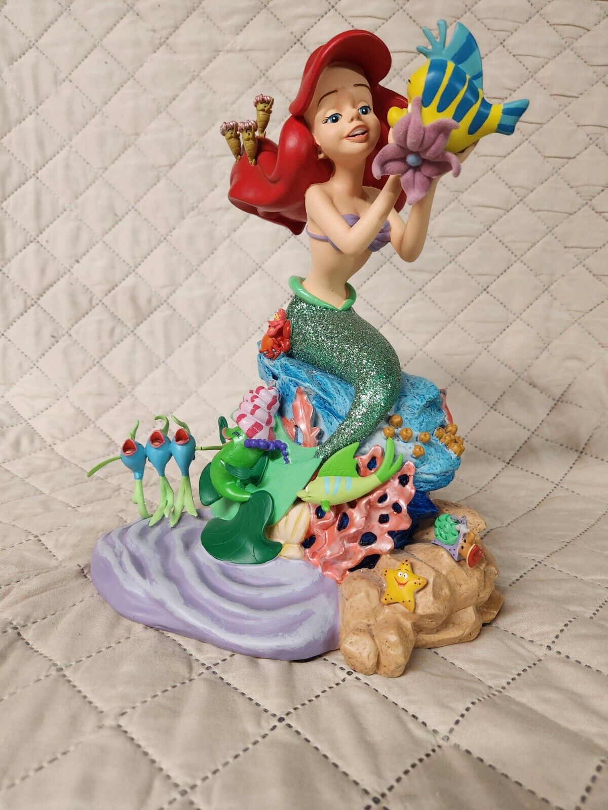 Disney Parks The Little Mermaid Ariel and Friends Medium Figurine 13 Inches Tall