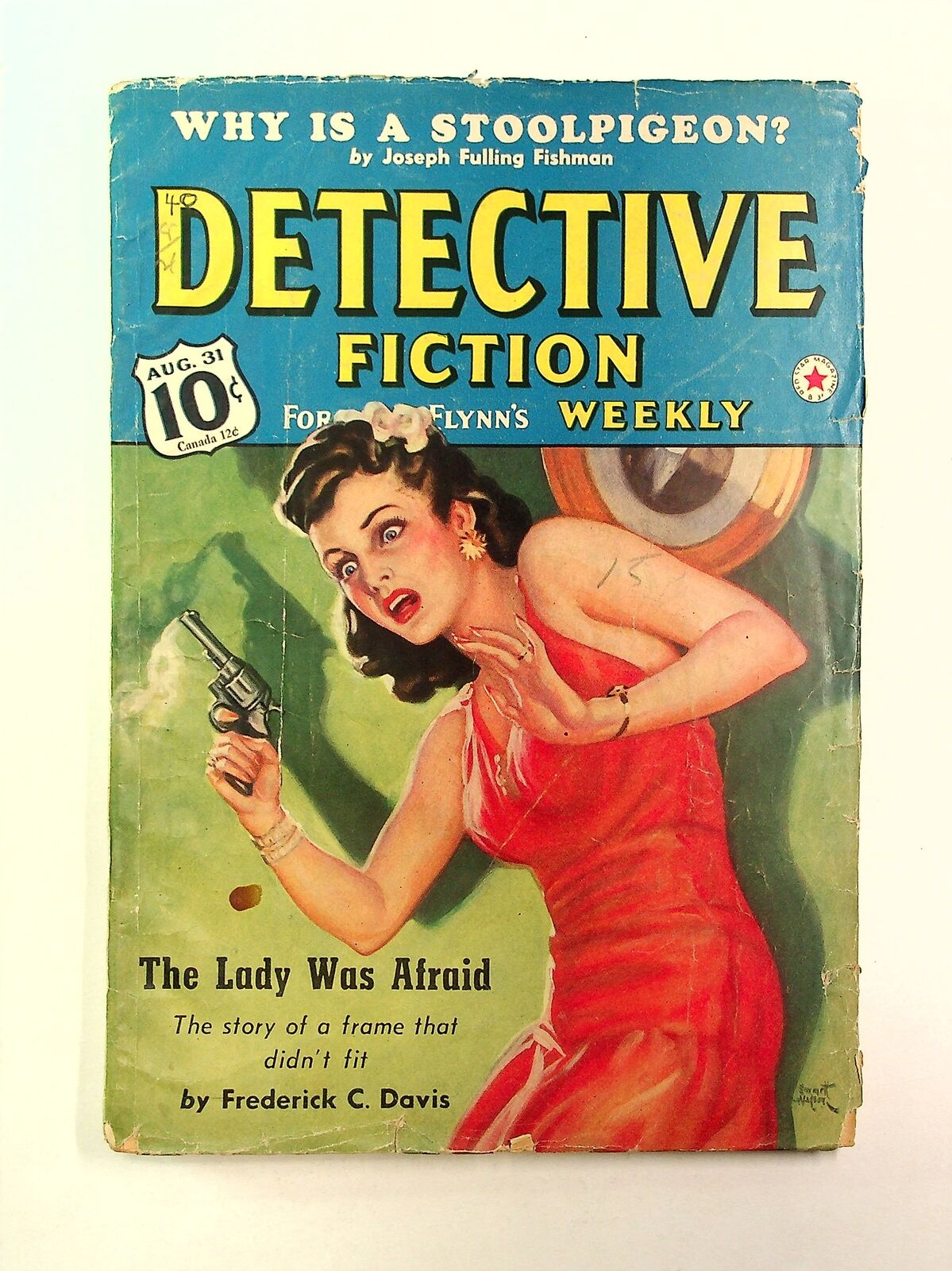 Detective Fiction Weekly Pulp Aug 31 1940 Vol. 139 #4 GD/VG 3.0