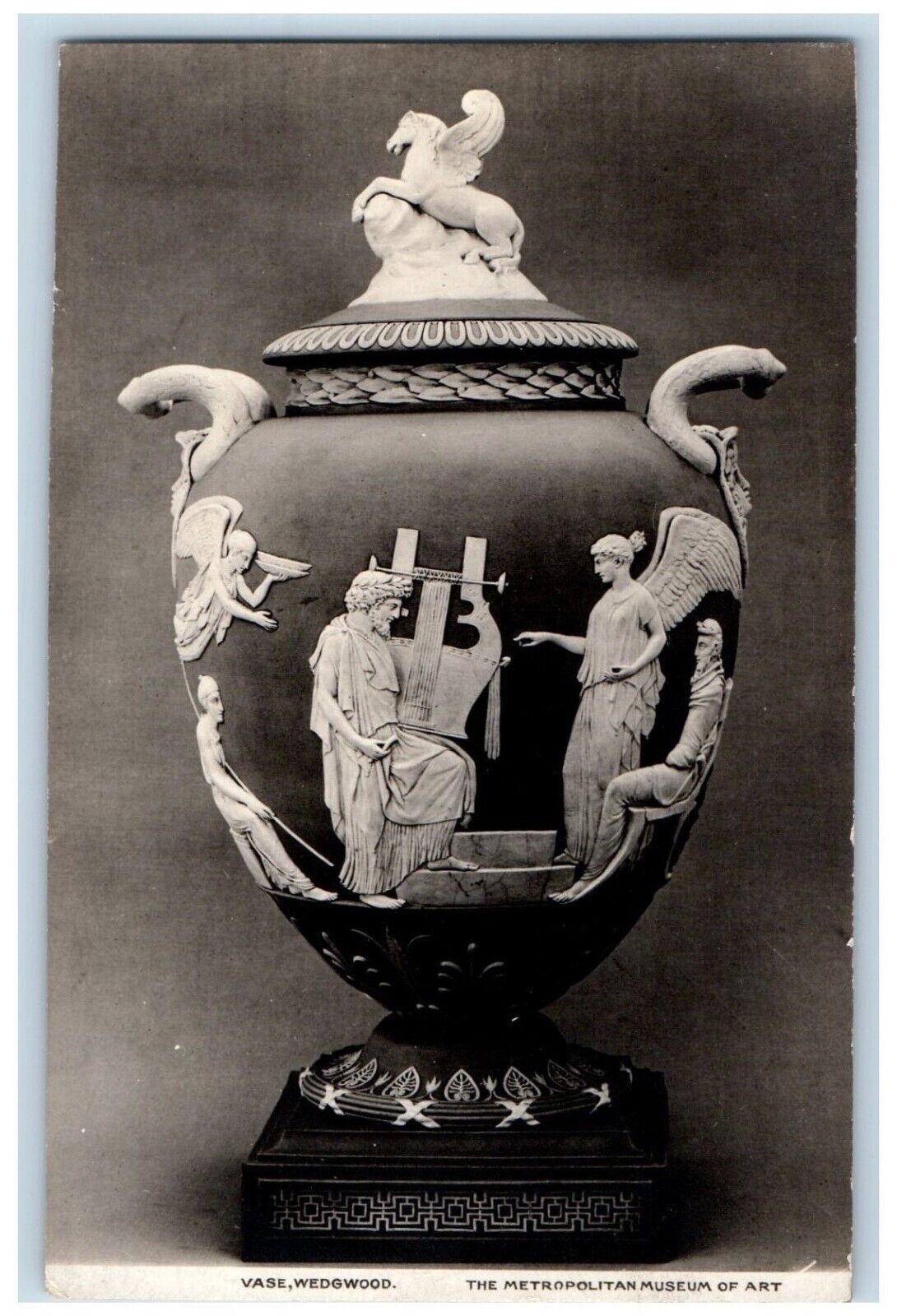 c1920\'s Wedgwood Vase Greek Metropolitan Museum of Art NY RPPC Photo Postcard