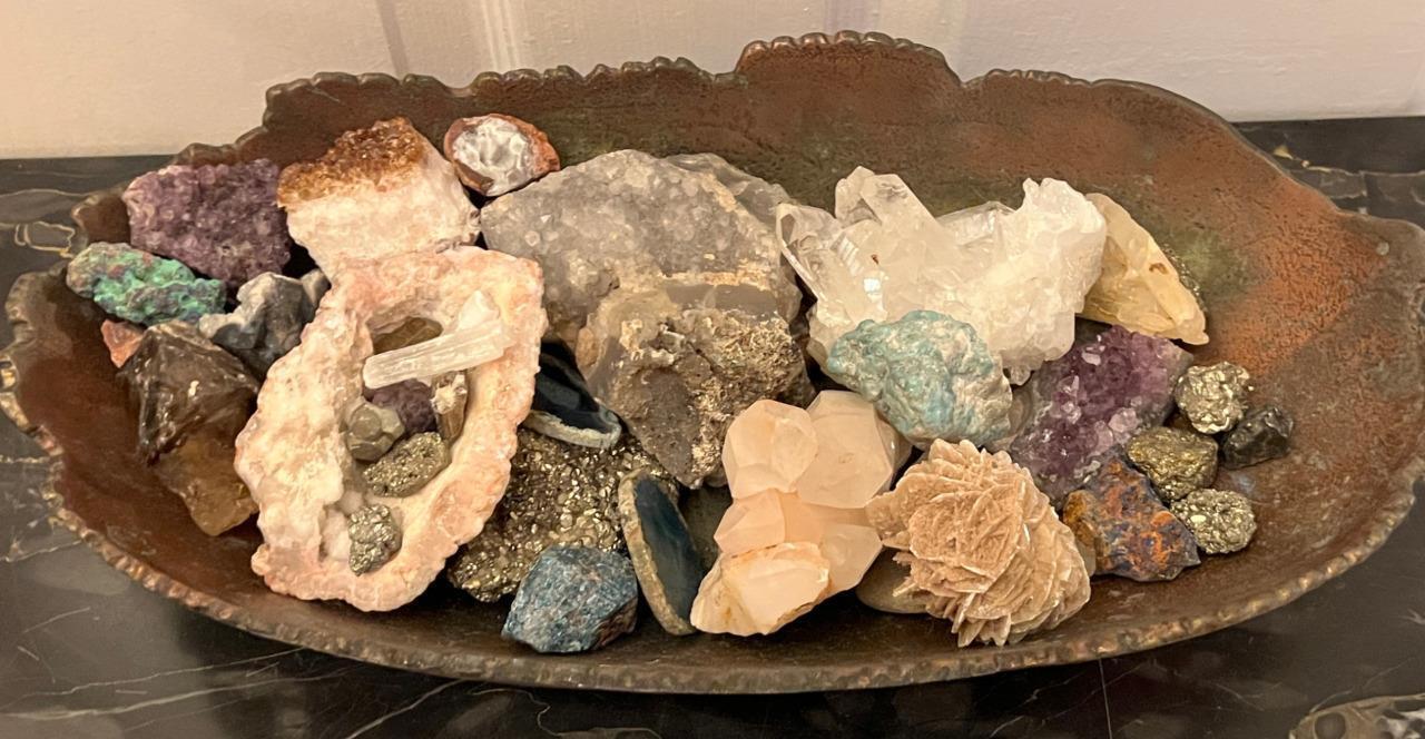 Antique Old Group Lot Collection Minerals Crystals Rocks Specimens Assorted
