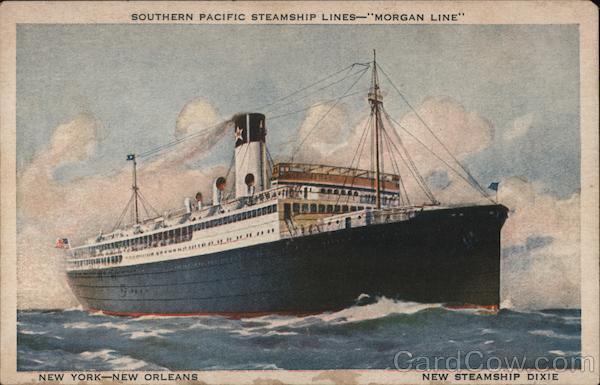 Steamer New Steamship 'Dixie'-Southern Pacific Steamship Lines-Morgan Line