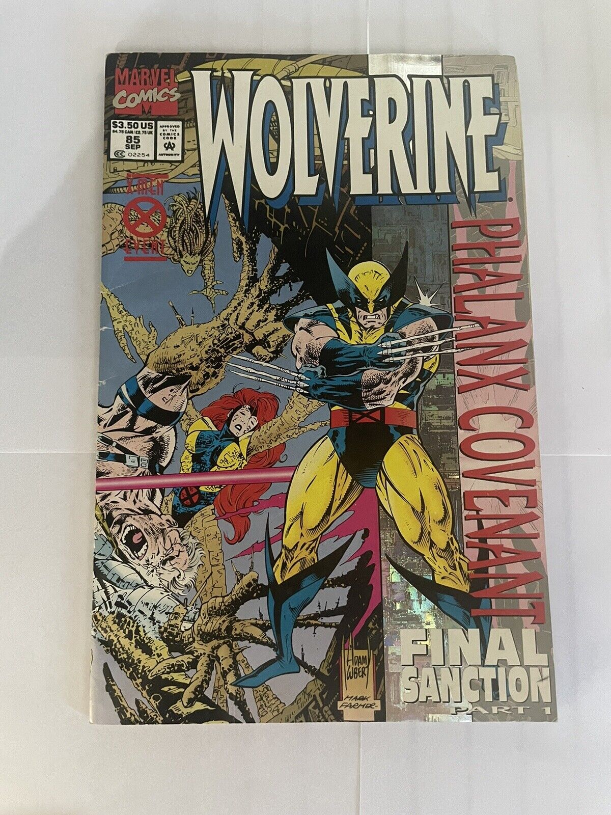 Wolverine #85 Direct Foil Cover Marvel 1994 X-Men Phalanx Covenant Part 1 9.6