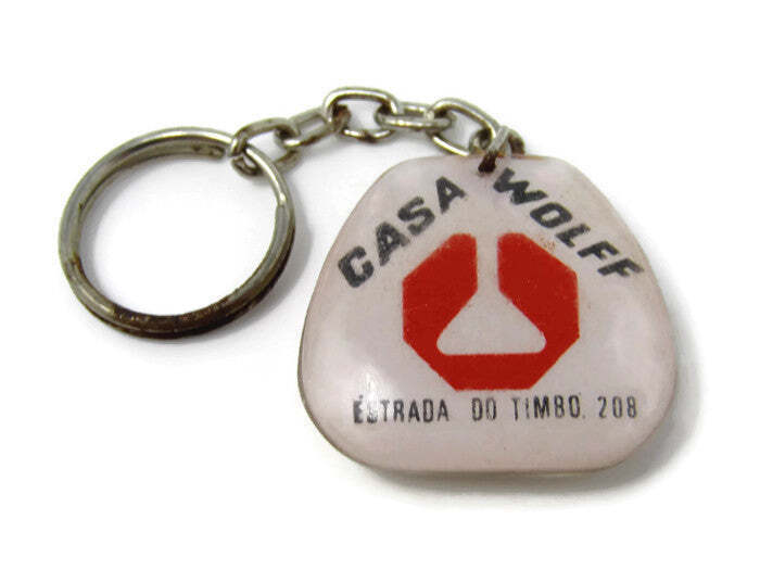 Vintage Keychain: Foreign Brazil Casa Wolff House Wolff Commerce Industry Chemic