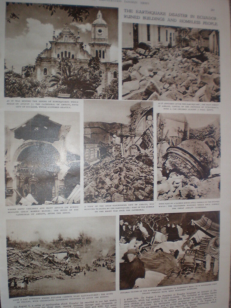 Photo article an earthquake in Ecuador 1949