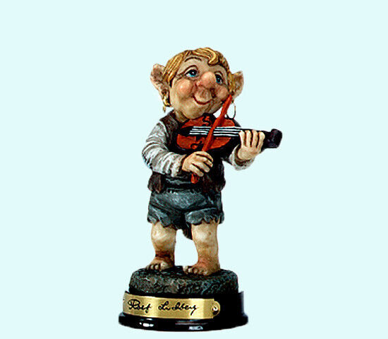 Vintage Troll kid with fiddle by Rolf Lidberg
