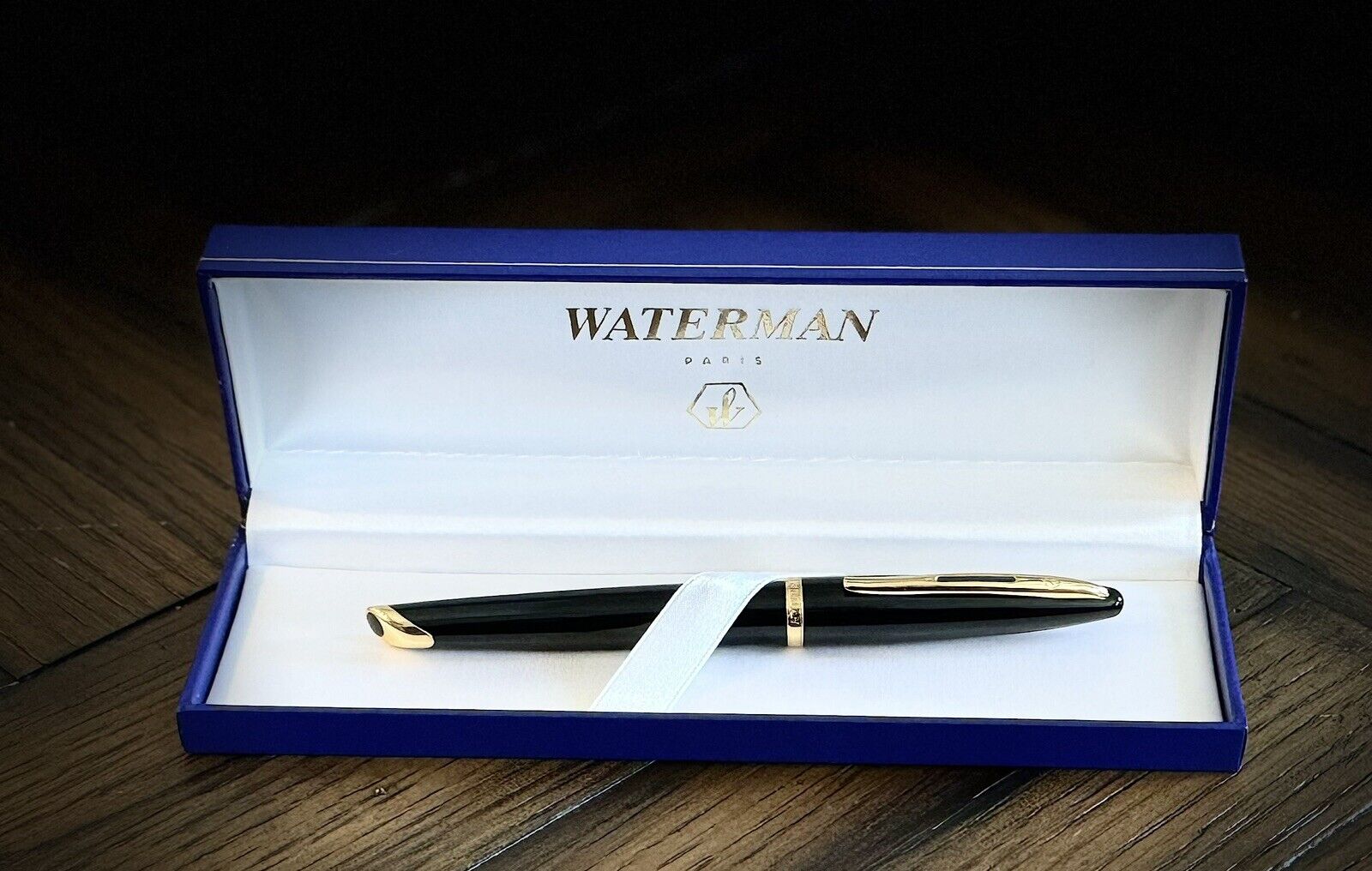 Waterman Paris Carene Black Sea GT Fountain Pen 18K M NIB EXCELLENT  IN BOX