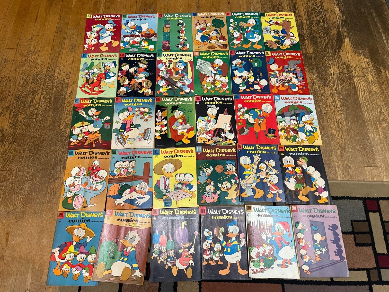 Walt Disney Comics and Stories Lot of 30 Dell Golden Age 1950\'s