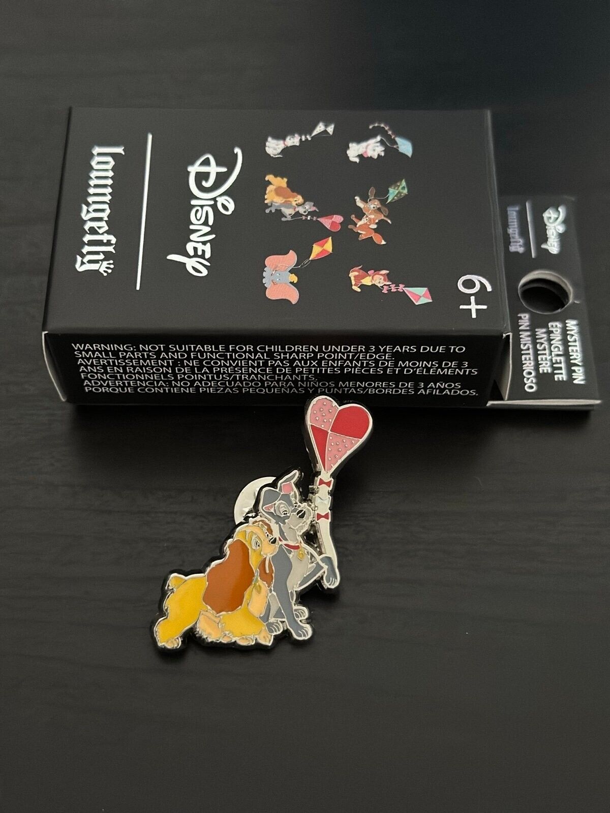 Loungefly Disney Lady and the Tramp Kite Blind Box Enamel Pin