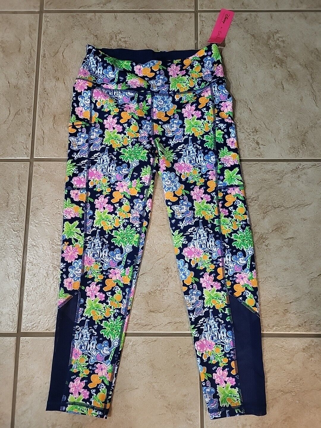 Lilly Loves DISNEY PARKS Mickey & Minnie Weekend Leggings XL NWT Lilly Pulitzer
