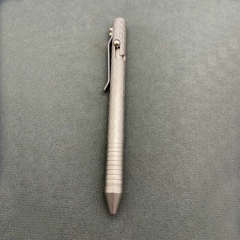 Solid Titanium Alloy Pen Bolt Ballpoint Signing Multi Gel Pen Office Stationery