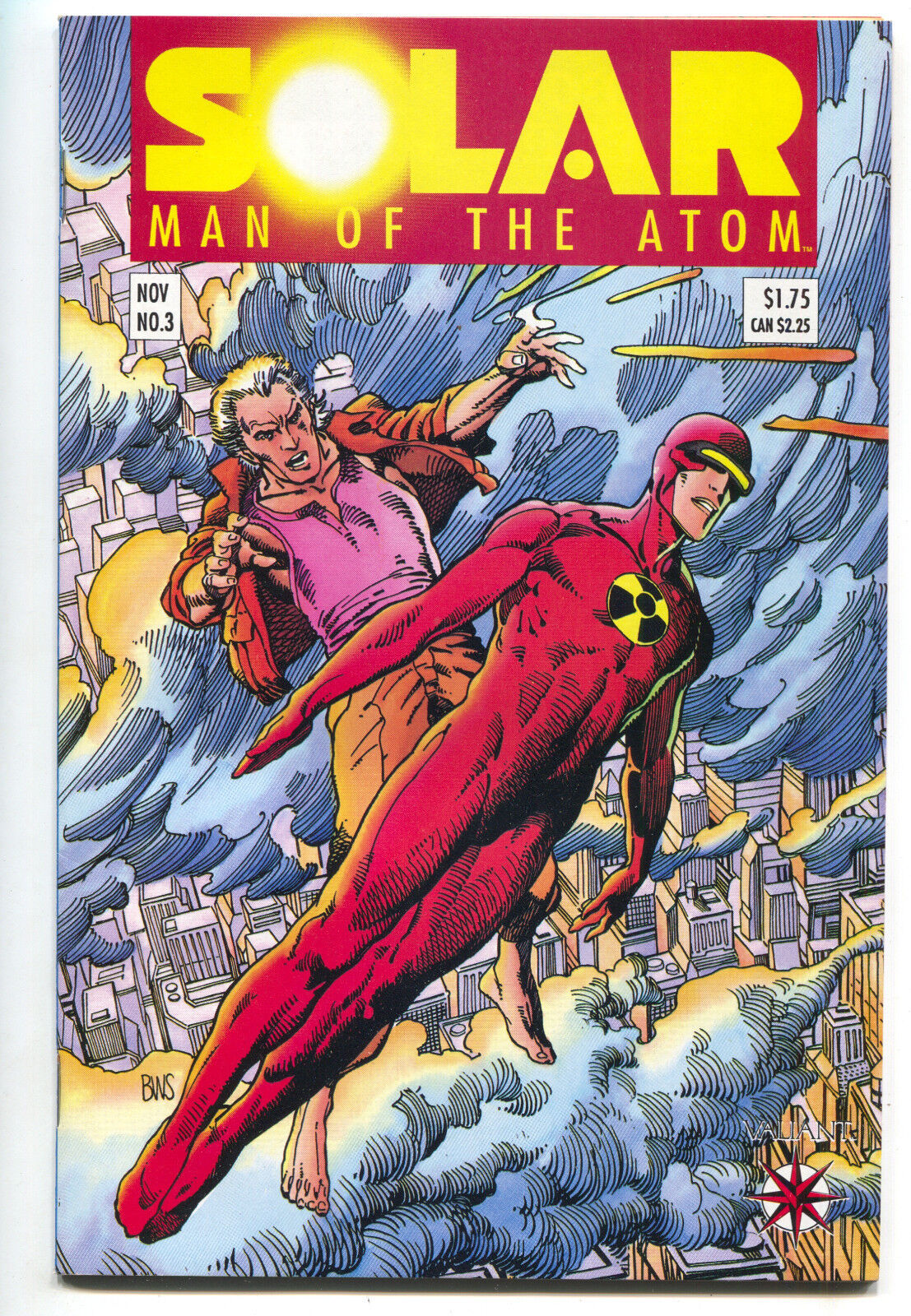 Solar Man Of The Atom 3 Valiant 1991 NM- 1st Toyo Harada Harbinger Foundation
