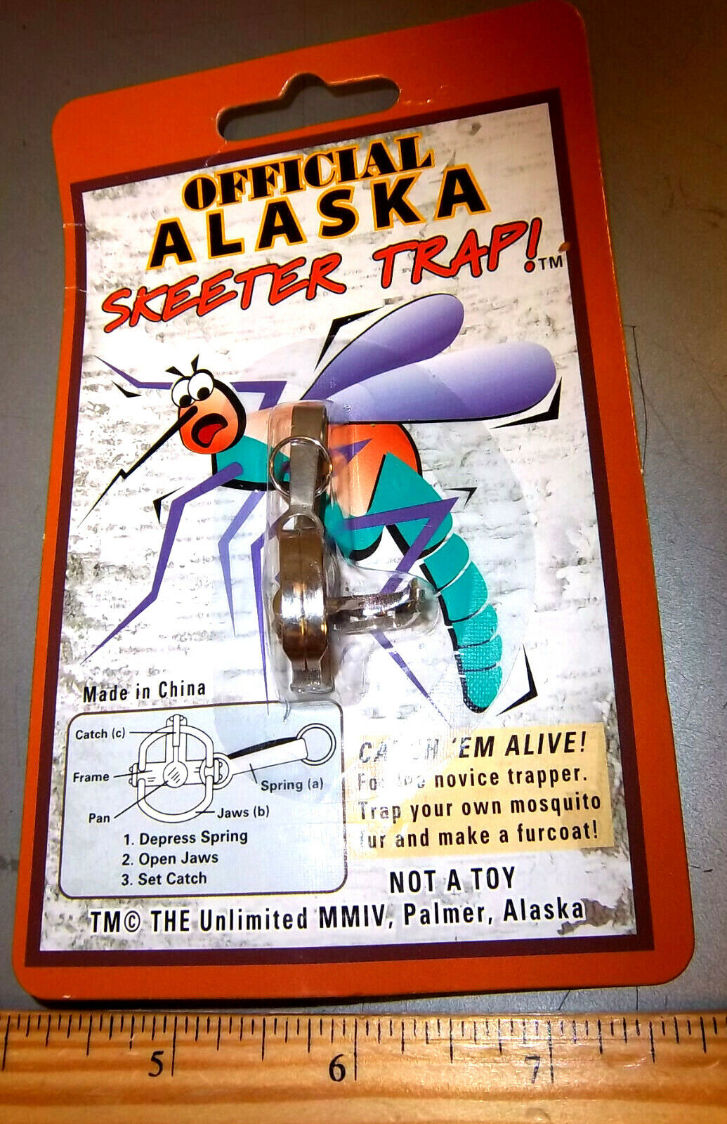 Official Alaska Skeeter Trap Catch em alive NOVELTY ITEM, Mosquito trap fun