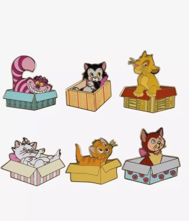 Disney Loungefly Cats in Boxes Mystery Blind BOX PIN OPENED NEW