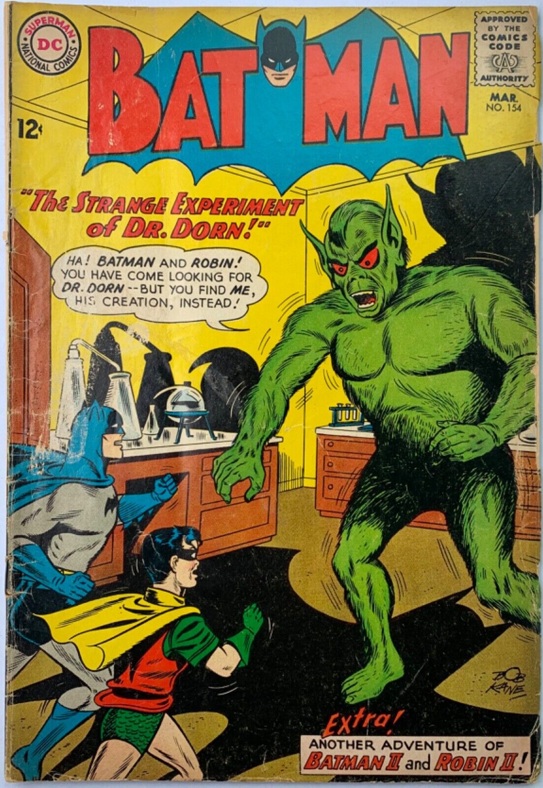 Batman #154 G/VG 3.0 Silver Age DC Comics 1963