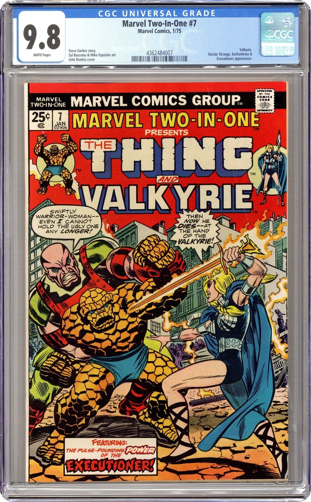 Marvel Two-in-One #7 CGC 9.8 1975 4362484007