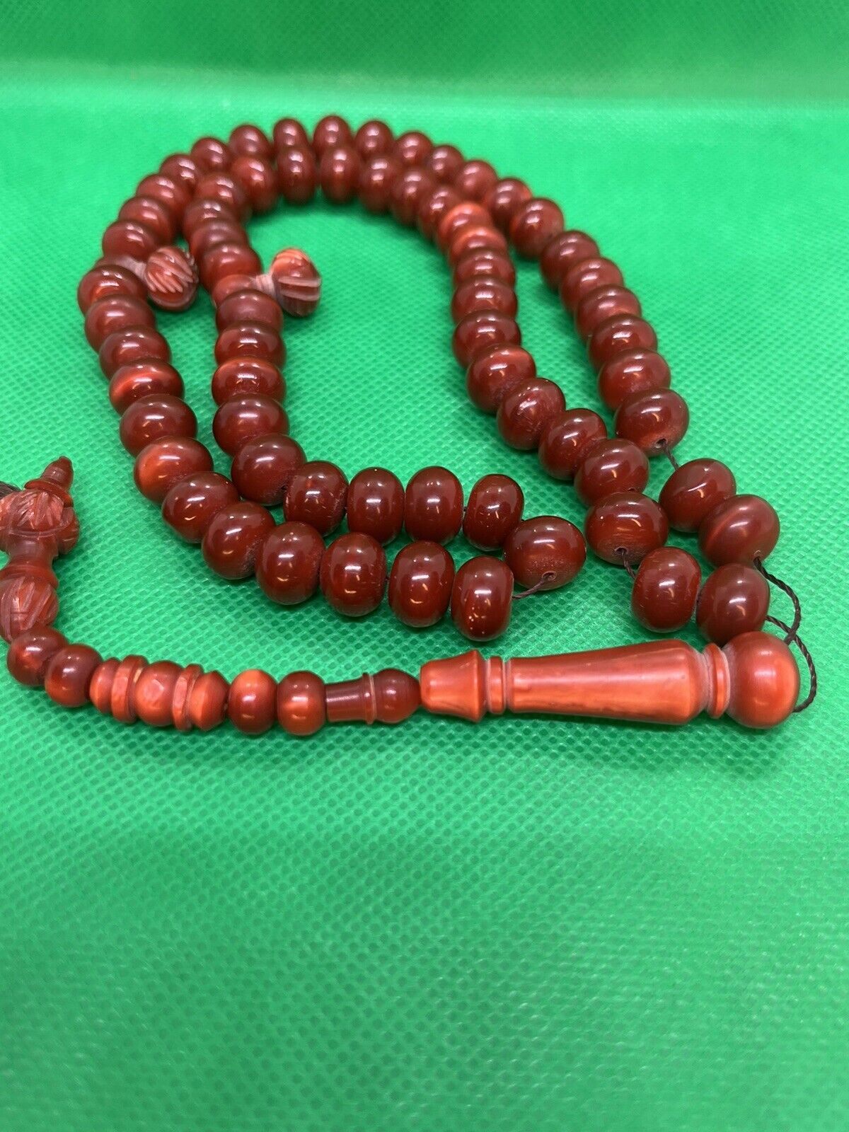Vintage French Galalith Rosary 
