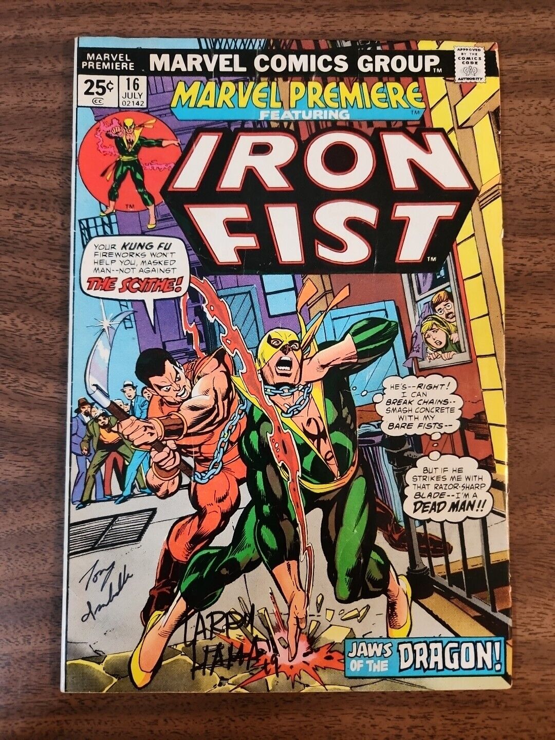 Marvel Premier #16 Bronze Age 1974 Autographed By Larry Hama & Tony Isabella