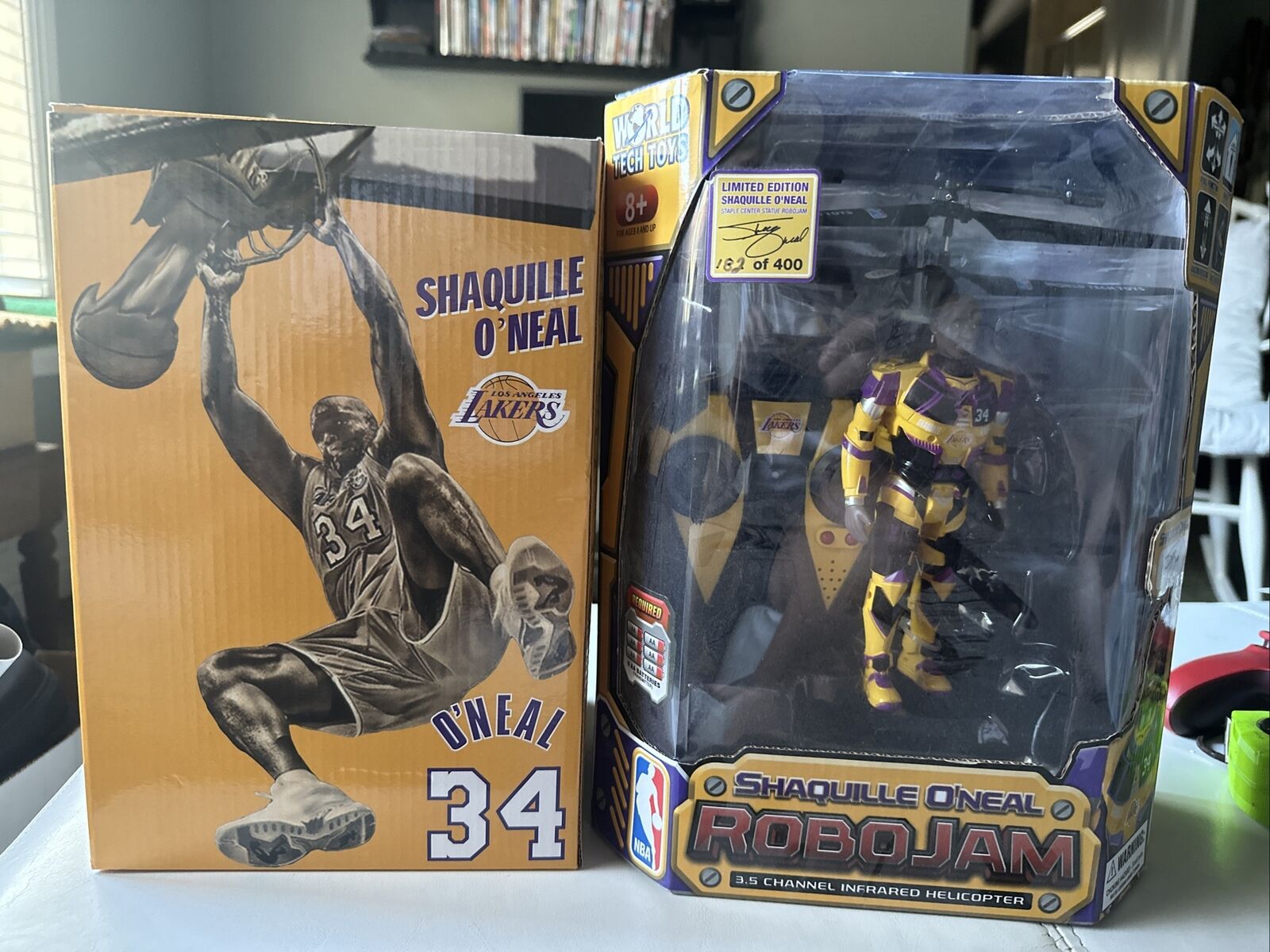 Two Limited Edition Shaquille O’Neal Staple Center Statue Robojam 182/400