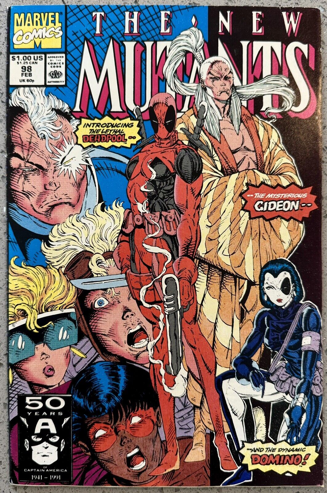 🔑🩸 NEW MUTANTS #98 1991 | First Deadpool Appearance + Domino/Copycat