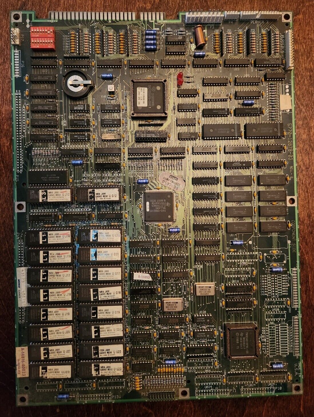 Midway NBA JAM arcade PCB JAMMA game board For Parts Not Working SOLD AS IS