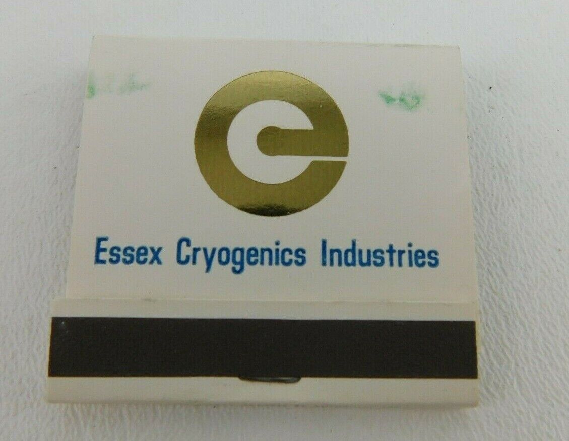 Essex Cryogenics Industries St. Louis MO Full Unstruck Vintage Matchbook Ad