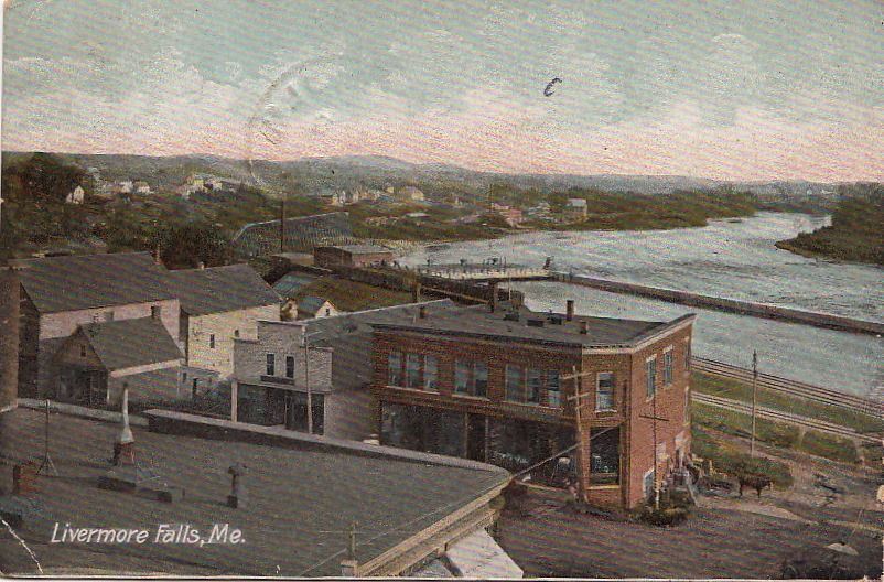  Postcard Livermore Falls ME 1907