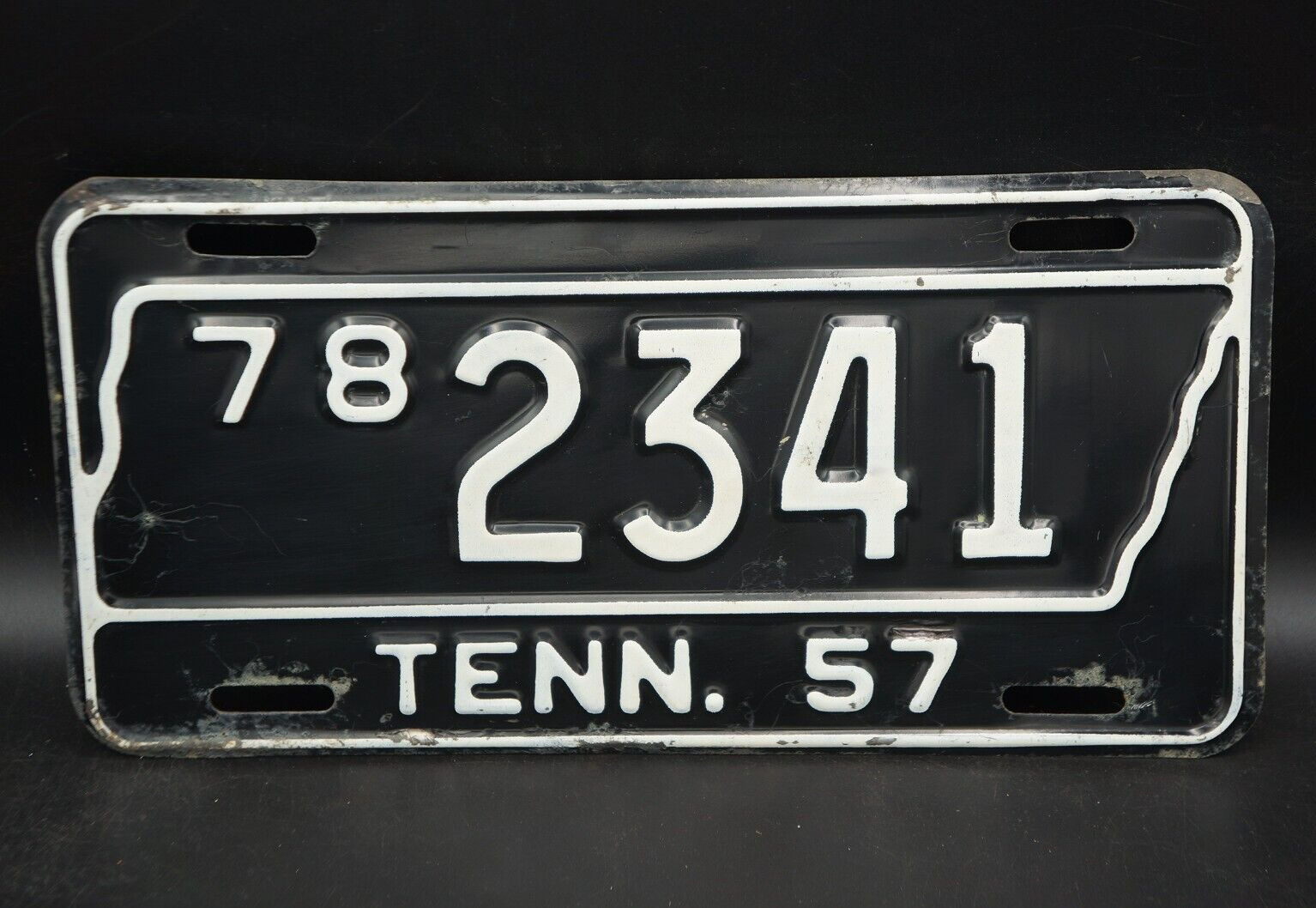 1957 TENNESSEE License Plate # 78 - 2341