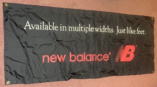 New Balance Sign 5ft x 2ft Black