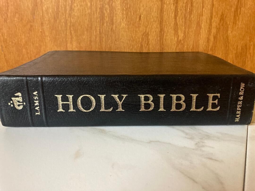 Holy Bible from Ancient Eastern Text by George M. Lamsa  /  leather