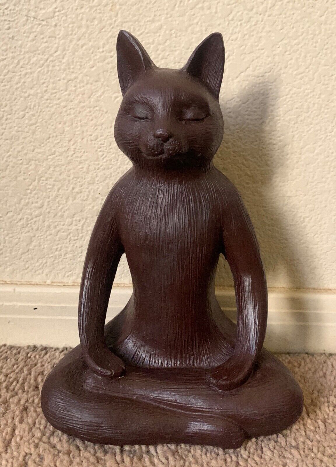 Three Hands Corp Meditating Cat Sculpture
