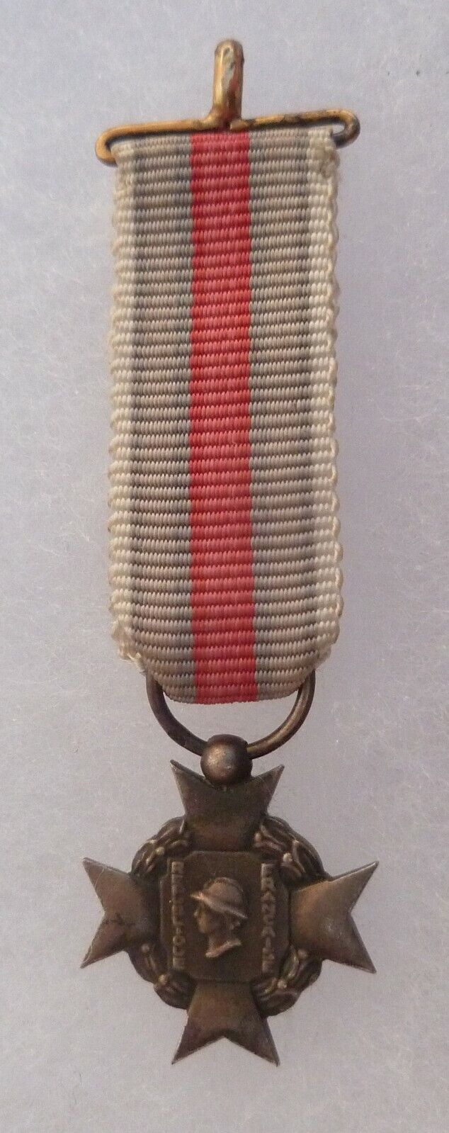 1914-1918 WWI Cross SMV Silver MINIATURE Medal ORIGINAL 15mm Mini Medal